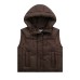 Hooded cotton vest