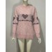 Knitted Christmas Sweater Women's Autumn Winter New Style Half High Neck Snowflake Stripe Knitwear Knitted Christmas Sweater Women's Autumn Winter New Style Half High Neck Snowflake Stripe Knitwear