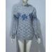 Knitted Christmas Sweater Women's Autumn Winter New Style Half High Neck Snowflake Stripe Knitwear Knitted Christmas Sweater Women's Autumn Winter New Style Half High Neck Snowflake Stripe Knitwear
