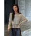 Fashionable SummerStyle Sun Protection Knit Top with Round Neck and Hollow Design, Slim Fit Cover-Up for Women