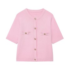 Short sleeved simple knit