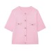 Short sleeved simple knit