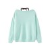 Knit Sweater for Women with Halter V-Neck Loose Fit Casual Knit Top