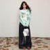 Retro Starfish Crewneck Knit Sweater for Women, Winter Loose High-End Innerwear Top
