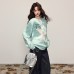 Retro Starfish Crewneck Knit Sweater for Women, Winter Loose High-End Innerwear Top