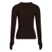 V-Neck Slim Fit Lightweight Knitwear Women's Solid Color Trendy Ins Extra Long Sleeve