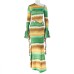 Elastic sloping collar asymmetrical two-piece set women's clothing