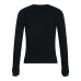 Women's Slim Fit Lightweight Button-Down Half Placket Crewneck Solid Color Casual