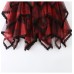 Lace cake-style tulle skirt with tie-dye print, super fairy-like skirt, irregular mesh midi skirt