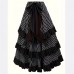 Gothic Vintage Style Women's Asymmetric Ruffle Skirt