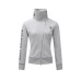 Letter Print Zip-Up Collar Jacket  Versatile Sporty Cardigan 