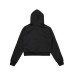 Cute Cat Print Pearl Decor Hoodie Casual Short Hoodie