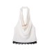 Lace embellished satin top+skirt set
