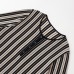 Linen textured striped round neck knitted top Linen textured striped round neck knitted top