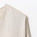 Linen blend double breasted bow decorated shirt