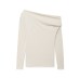 French soft asymmetric long sleeved T-shirt