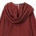 French design hanging scarf embellishing shirt