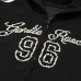 Patchwork Color-Block Hooded Zip-Up Sweatshirt Short Length Hoodie Jacket