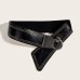 Studded belt for women, fashionable, versatile, and with a unique elastic waistband.
