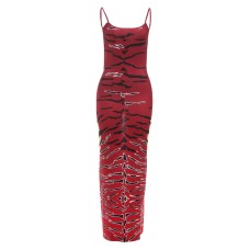 Fashion Sexy Printed Backless Bodycon Dress for Women