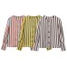 Striped Bubble Sleeve Top