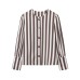 Striped Bubble Sleeve Top