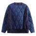 Color blocking splicing design cotton jacket