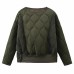 Color blocking splicing design cotton jacket
