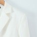 Irregular slit suit long jacket women's clothing