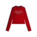 Long Sleeve T-Shirt for Women Casual Streetwear Hip-Hop Fit Round Neck Top