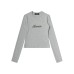 Long Sleeve T-Shirt for Women Casual Streetwear Hip-Hop Fit Round Neck Top