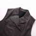 Imitation leather short vest