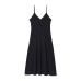 Embroidered Midi Strap Dress
