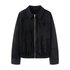 Suede pilot jacket