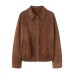 Suede pilot jacket
