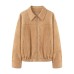 Suede pilot jacket