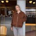 Suede pilot jacket