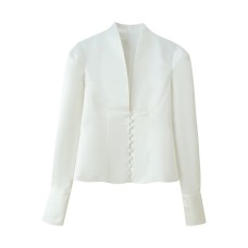 Breasted wide shoulder suit