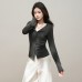 Style Deep Floral Gray V-Neck Buttoned Long Sleeve Style Deep Floral Gray V-Neck Buttoned Long Sleeve