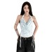 Sweet ampSpicy Style Off-Shoulder Polka Dot Strap Backless Fitted Short Top for Women