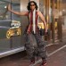 Creative Street Fashion Halter Neck Spliced Backless Sleeveless Top
