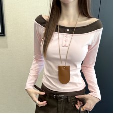 One Shoulder Long Sleeve Top for Women One Shoulder Long Sleeve Top for Women