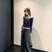 One Shoulder Long Sleeve Top for Women