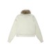 Knit Sweater with Faux Fur Collar  Thick Warm Slim Fit Knitwear Coat