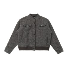 Stand Collar Jacket Slim Fit Versatile Short Utility Outerwear