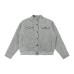 Stand Collar Jacket Slim Fit Versatile Short Utility Outerwear