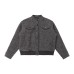Stand Collar Jacket Slim Fit Versatile Short Utility Outerwear