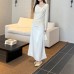 White Satin Letter Print Midi Skirt, High-End, Bodycon Mermaid Style White Satin Letter Print Midi Skirt, High-End, Bodycon Mermaid Style