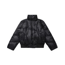 Stand Collar White Duck Down Puffer Coat for Women Warm and Thick Winter Outerwear