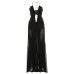 Summer New Vacation Fashion Sexy Mesh Sheer Low-Cut Halter Dress for Women Summer New Vacation Fashion Sexy Mesh Sheer Low-Cut Halter Dress for Women